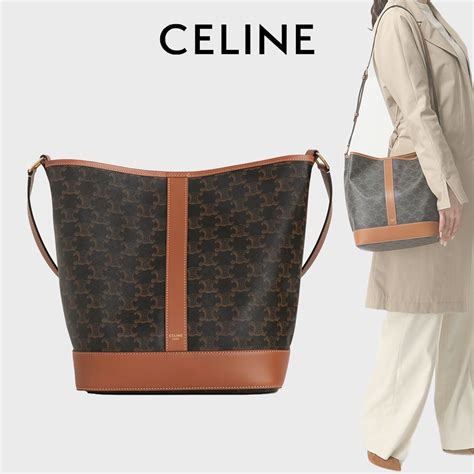 celine brown bucket bag|Celine bucket bag triomphe.